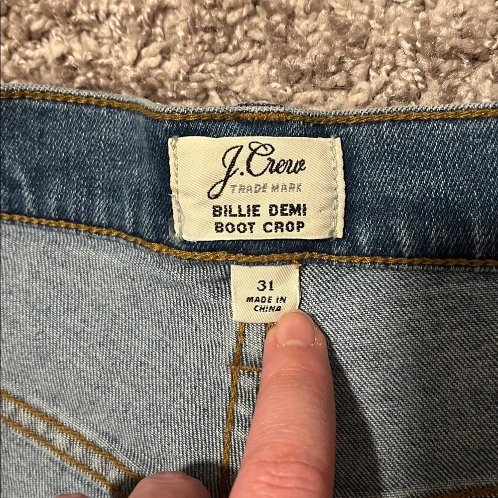J. Crew Billie Demi Boot Crop Jeans